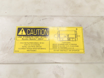 Dynamatic AS-251504-0145 Ajusto Spede Drive Motor 15HP 575V 1765RPM NP-1TR