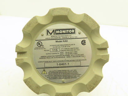 Monitor Technologies KAX Rotary Paddle Bin Monitor 115v 50/60hz