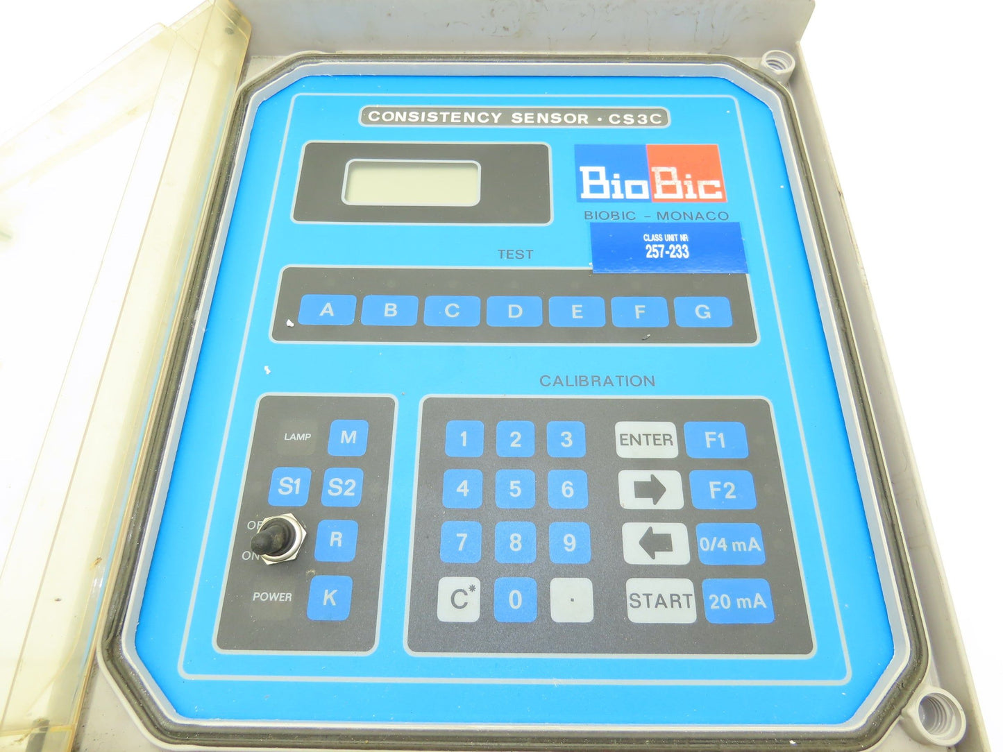 BioBic Biotec CS3C Consistency Sensor Digital Control Panel