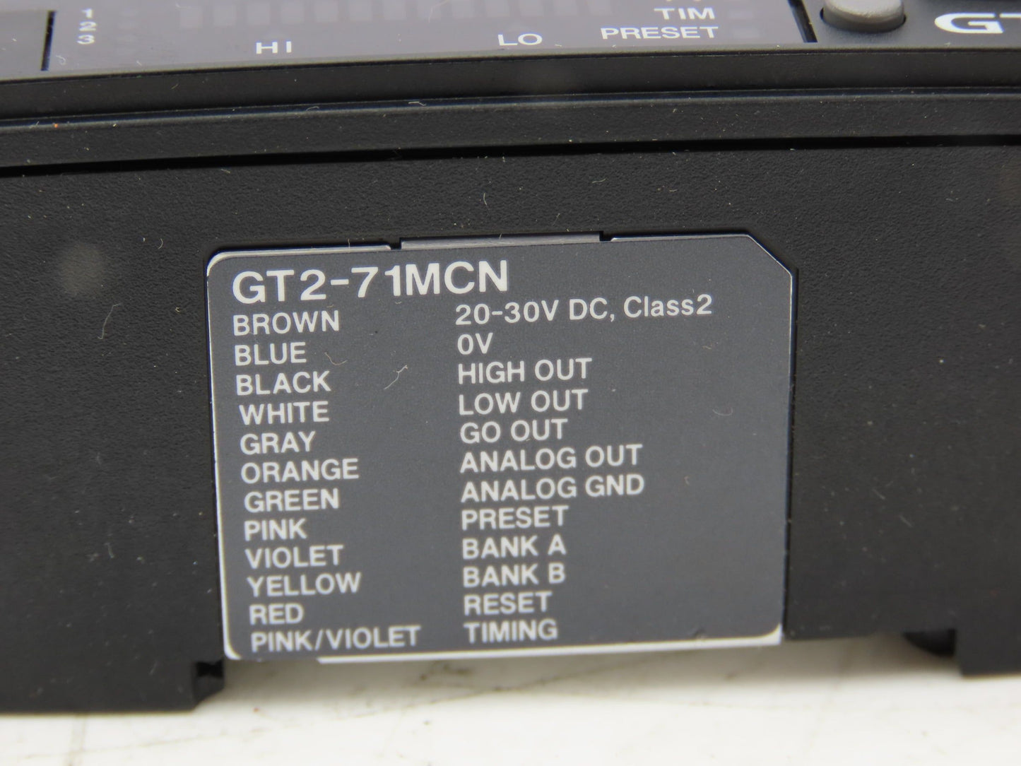 Keyence GT2-71MCN Amplifier Unit Analog Output Type NPN