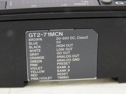 Keyence GT2-71MCN Amplifier Unit Analog Output Type NPN