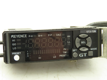 Keyence GT2-72N Amplifier Unit DIN Rail Type NPN