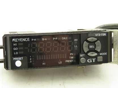 Keyence GT2-72N Amplifier Unit DIN Rail Type NPN