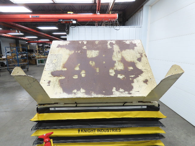 Knight LT3448 Pneumatic Lift Tilt Table Tote Tipper 4000lb 45° Degree 48x34" Top