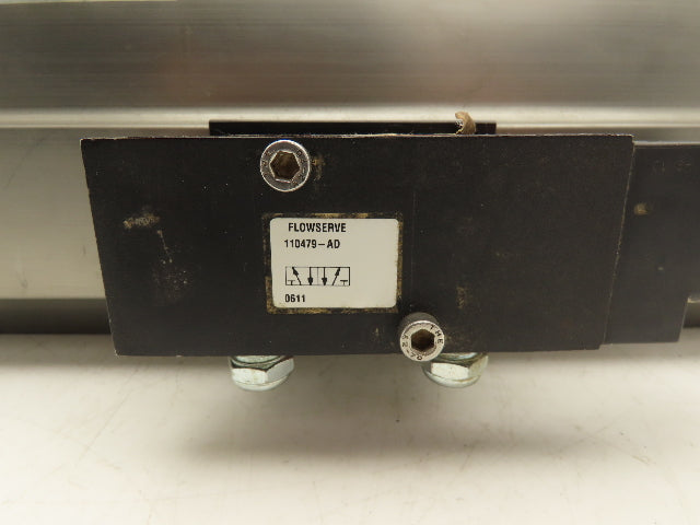 Flowserve B125DS Pneumatic Air Operated Valve Actuator 125psig w/S25NAADR1 Valve