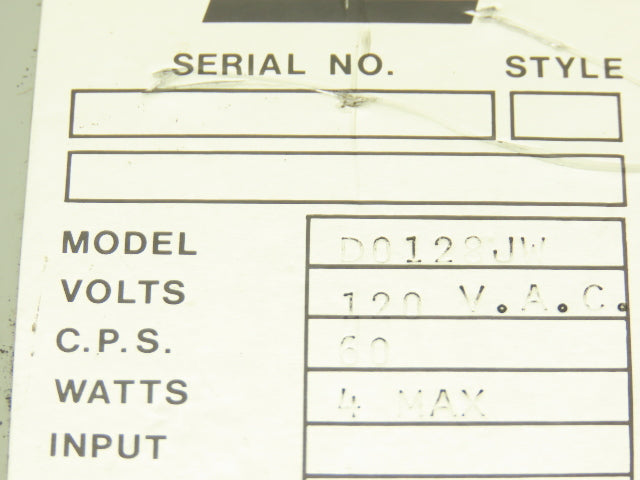 Foxboro D0128JW Power Supply 120VAC In 24VAC 4W