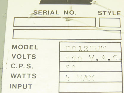 Foxboro D0128JW Power Supply 120VAC In 24VAC 4W