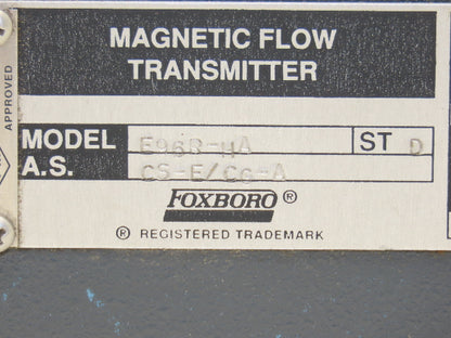Foxboro E96R-HA-CS-E/CG-A Magnetic Flow Transmitter 0-5mV 120VAC