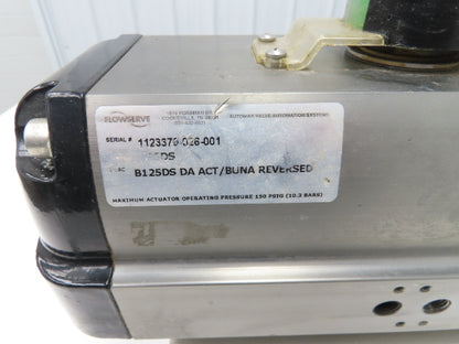 Flowserve B125DS Pneumatic Air Operated Valve Actuator 125psig