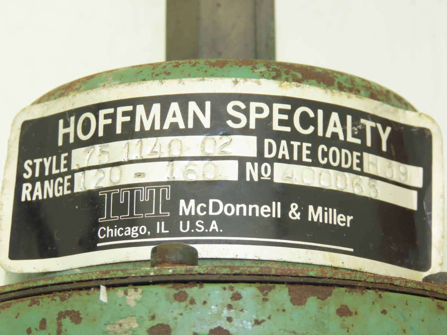 Hoffman Specialty 1140 Temperature Regulator 3/4" NPT