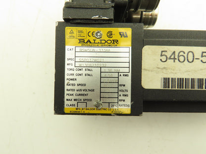Baldor BSM50N-333AA AC Servo Motor 0.51kW 4000rpm 160v 9mm Shaft