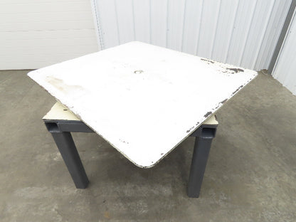 1/2" Steel Top Fabrication Welding Turn Table Work Bench 48"x42"x28.5"