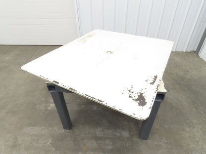 1/2" Steel Top Fabrication Welding Turn Table Work Bench 48"x42"x28.5"