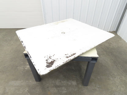 1/2" Steel Top Fabrication Welding Turn Table Work Bench 48"x42"x28.5"