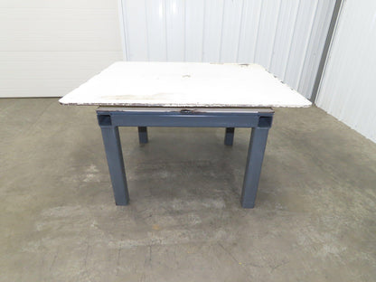 1/2" Steel Top Fabrication Welding Turn Table Work Bench 48"x42"x28.5"