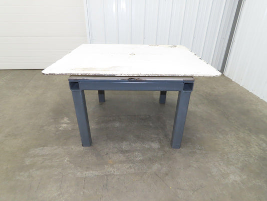 1/2" Steel Top Fabrication Welding Turn Table Work Bench 48"x42"x28.5"