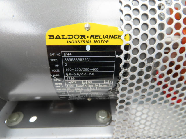 Baldor Squirrel Cage Fan Blower Fan 12x3" Blade 2Hp 1725rpm 230/460V 3PH