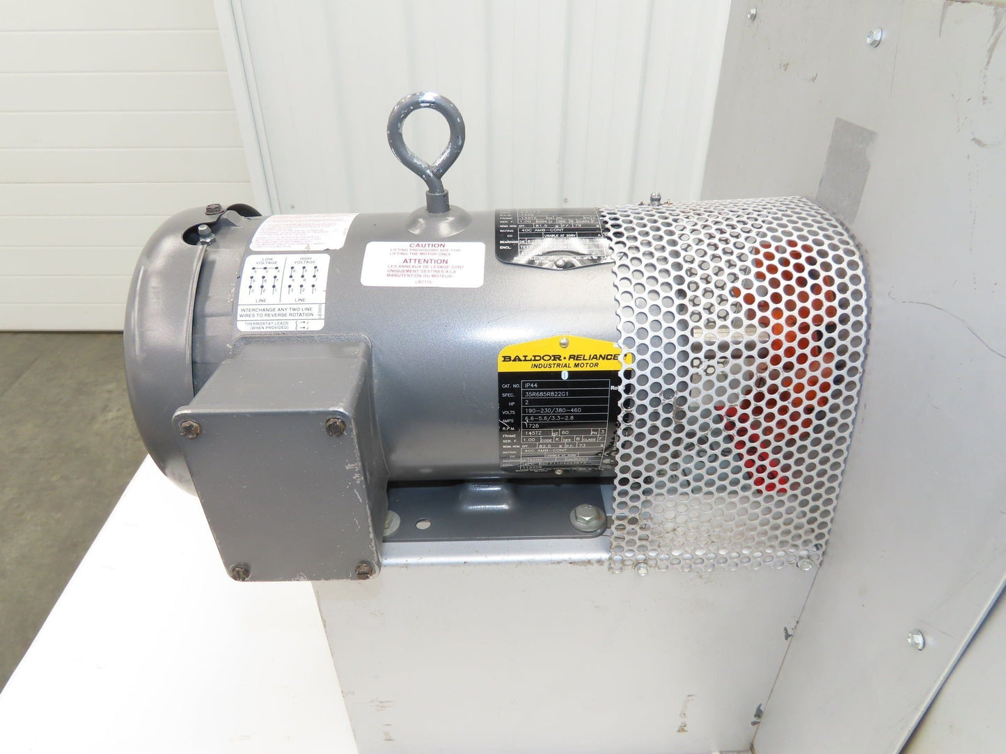 Baldor Squirrel Cage Fan Blower Fan 12x3" Blade 2Hp 1725rpm 230/460V 3PH