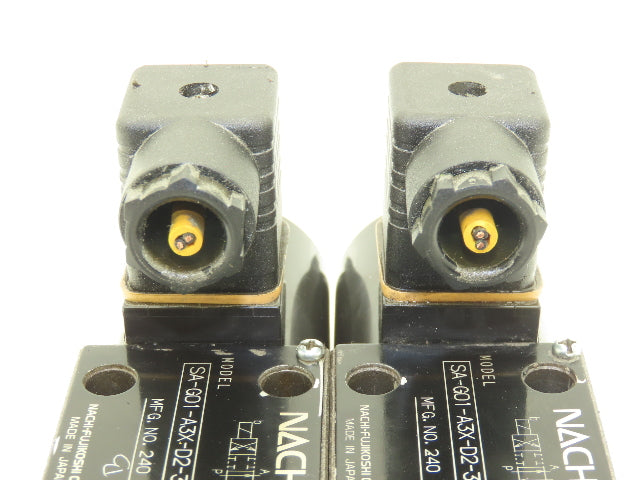Nachi Hydraulic Directional Control Solenoid Valve 24VDC Lot of 2