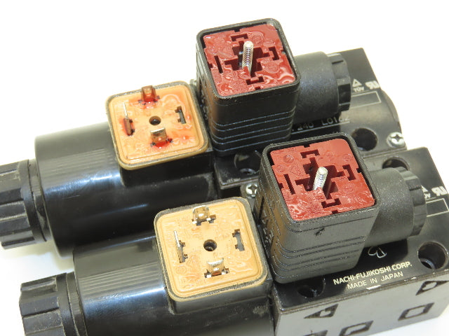 Nachi Hydraulic Directional Control Solenoid Valve 24VDC Lot of 2