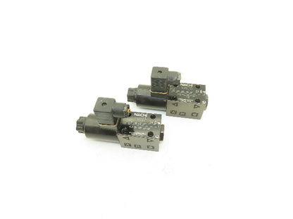 Nachi Hydraulic Directional Control Solenoid Valve 24VDC Lot of 2