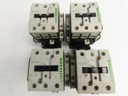 Moeller DIL1AM 3-Pole IEC Contactor 55A 220/240V Coil 25Hp 460V 3PH  Lot of 4