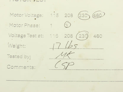 Bonfiglioli BN71B4 Gearmotor .45kw 230/480V 14:1 Ratio Hollow Shaft VF44P1P71B14