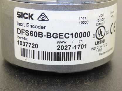 Sick DFS60B-BGEC10000 Incremental Encoder 10-32VDC Hollow Shaft