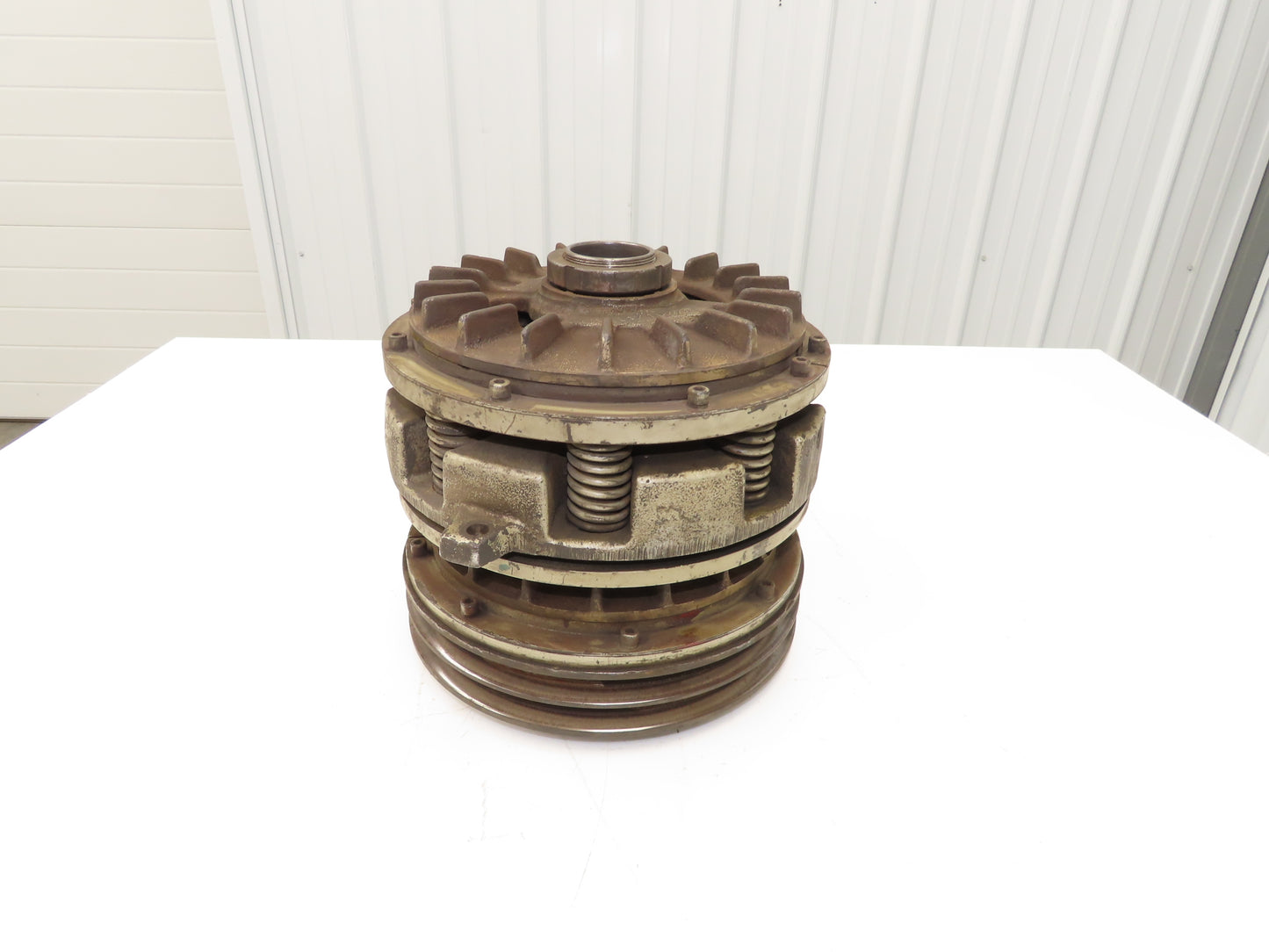 Pneumatic Friction Clutch Brake 1-1/8" Bore 1/4"NPT Double V Size B Pulley
