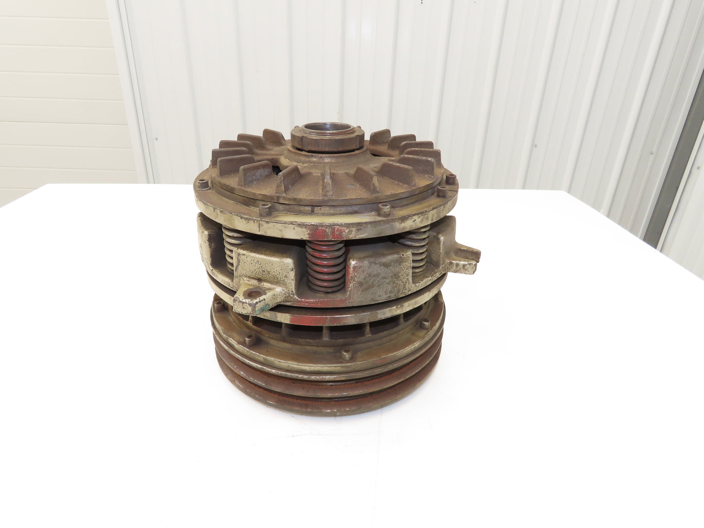 Pneumatic Friction Clutch Brake 1-1/8" Bore 1/4"NPT Double V Size B Pulley