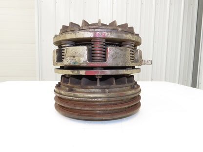 Pneumatic Friction Clutch Brake 1-1/8" Bore 1/4"NPT Double V Size B Pulley