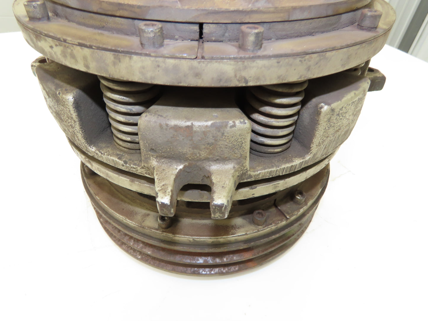 Pneumatic Friction Clutch Brake 1-1/8" Bore 1/4"NPT Double V Size B Pulley