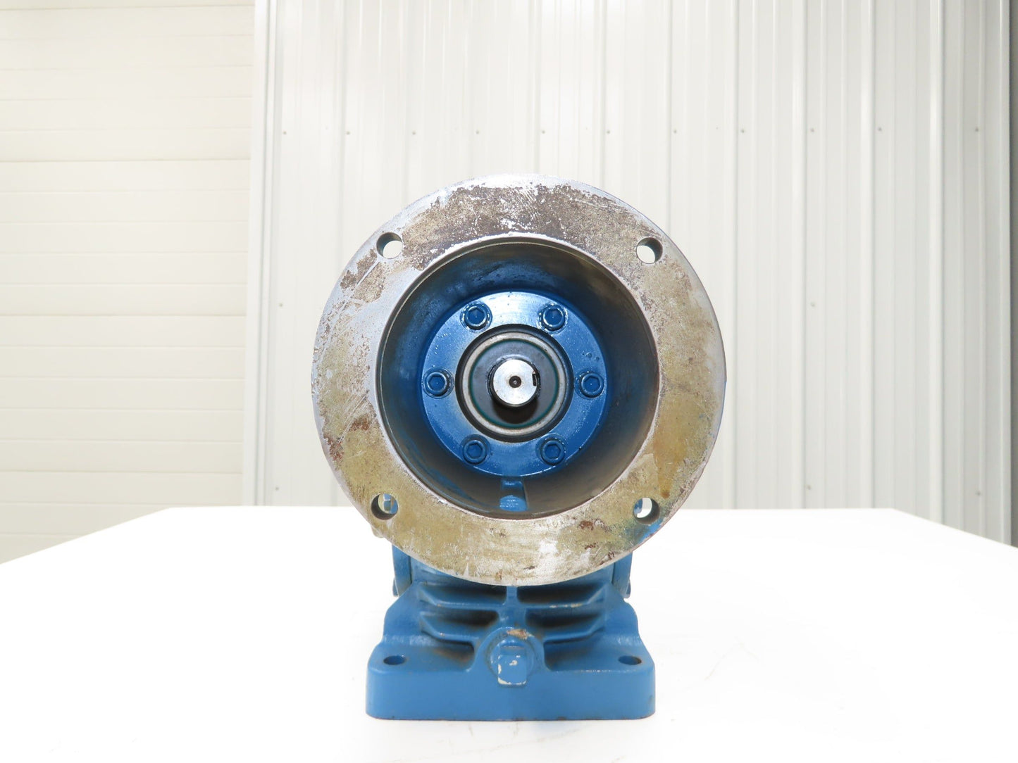 Cone Drive Worm Gearbox 100:1 Reducer 17.5rpm 1.08Hp 1-1/2" Hollow Shaft