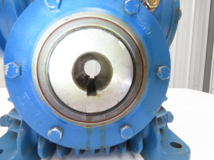 Cone Drive Worm Gearbox 100:1 Reducer 17.5rpm 1.08Hp 1-1/2" Hollow Shaft