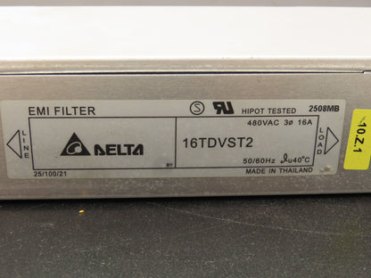 Delta Electronics 16TDVST2 EMI Line Filter 480VAC 3PH