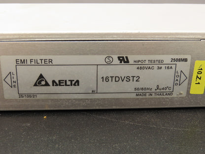 Delta Electronics 16TDVST2 EMI Line Filter 480VAC 3PH