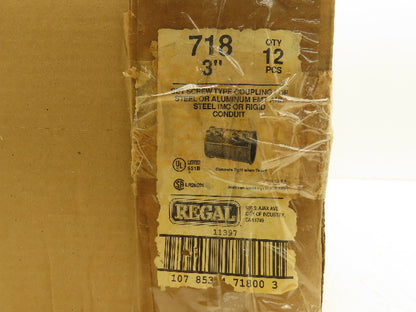 Regal 718 Coupling Conduit Connector 3" EMT Screw Set Lot of 12