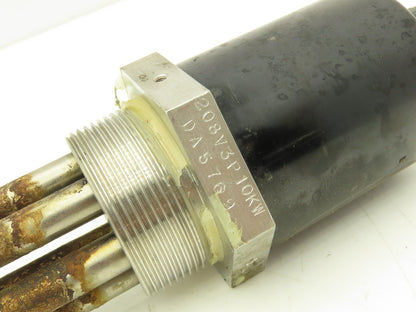 Just Co. LAGA085G Electric Heater Element 208V 10Kw 3PH 570mm Stainless