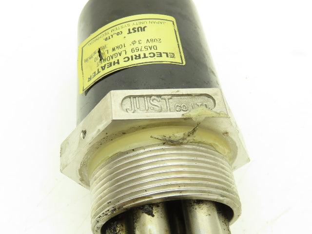 Just Co. LAGA085G Electric Heater Element 208V 10Kw 3PH 570mm Stainless