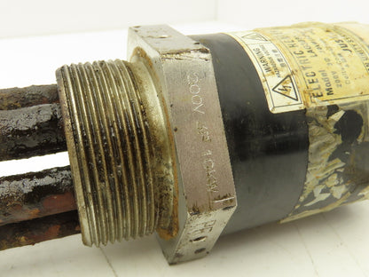 Just Co. LAG3085 Electric Heater Element 200V 10Kw 3PH Delta 570mm Stainless