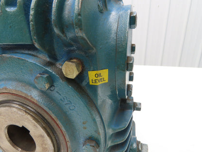 Cone Drive MSH030-1 Worm Gearbox 60:1 Reducer 29rpm 1.44Hp 1-1/2" Hollow Shaft