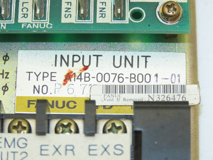 Fanuc A14B-0076-B001-01 Printed Circuit Board PCB Input Module With Base