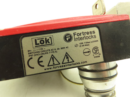 Fortress Interlocks ATLOK024024IR LOK Interlock Safety Switch With E-Stop