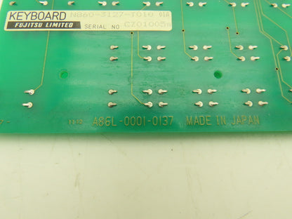 Fanuc Fujitsu A86L-0001-0137 Printed Circuit Board PCB Keyboard For HMI