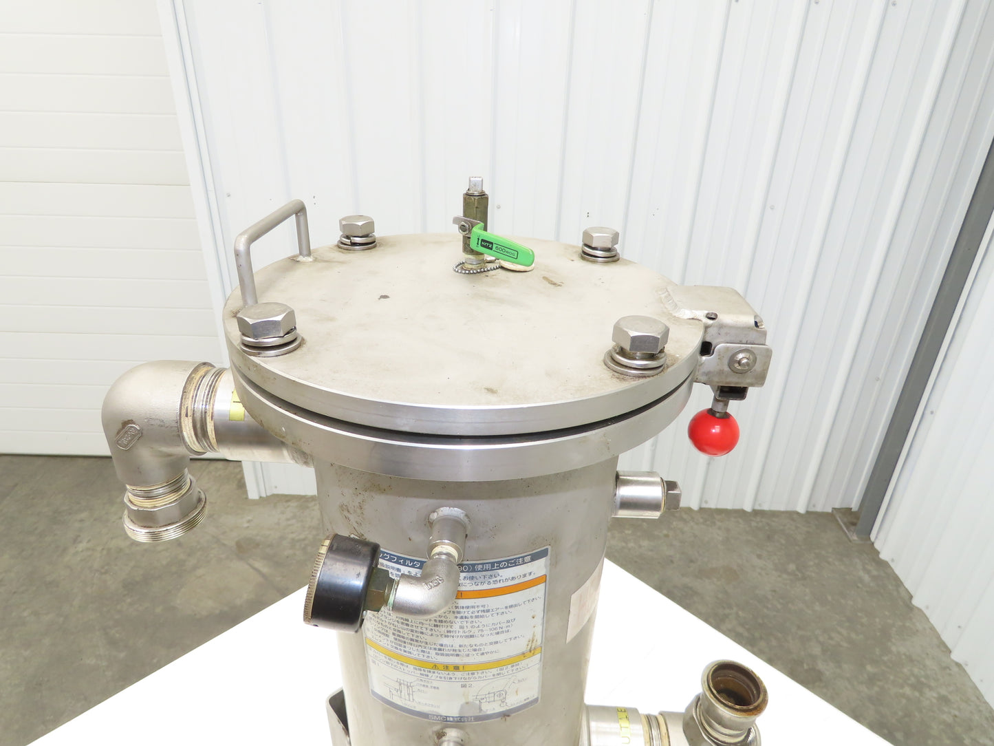 SMC FGFS1A-20-E010X190 Hydraulic Bag Filter Stainless Basket Strainer 190x440L