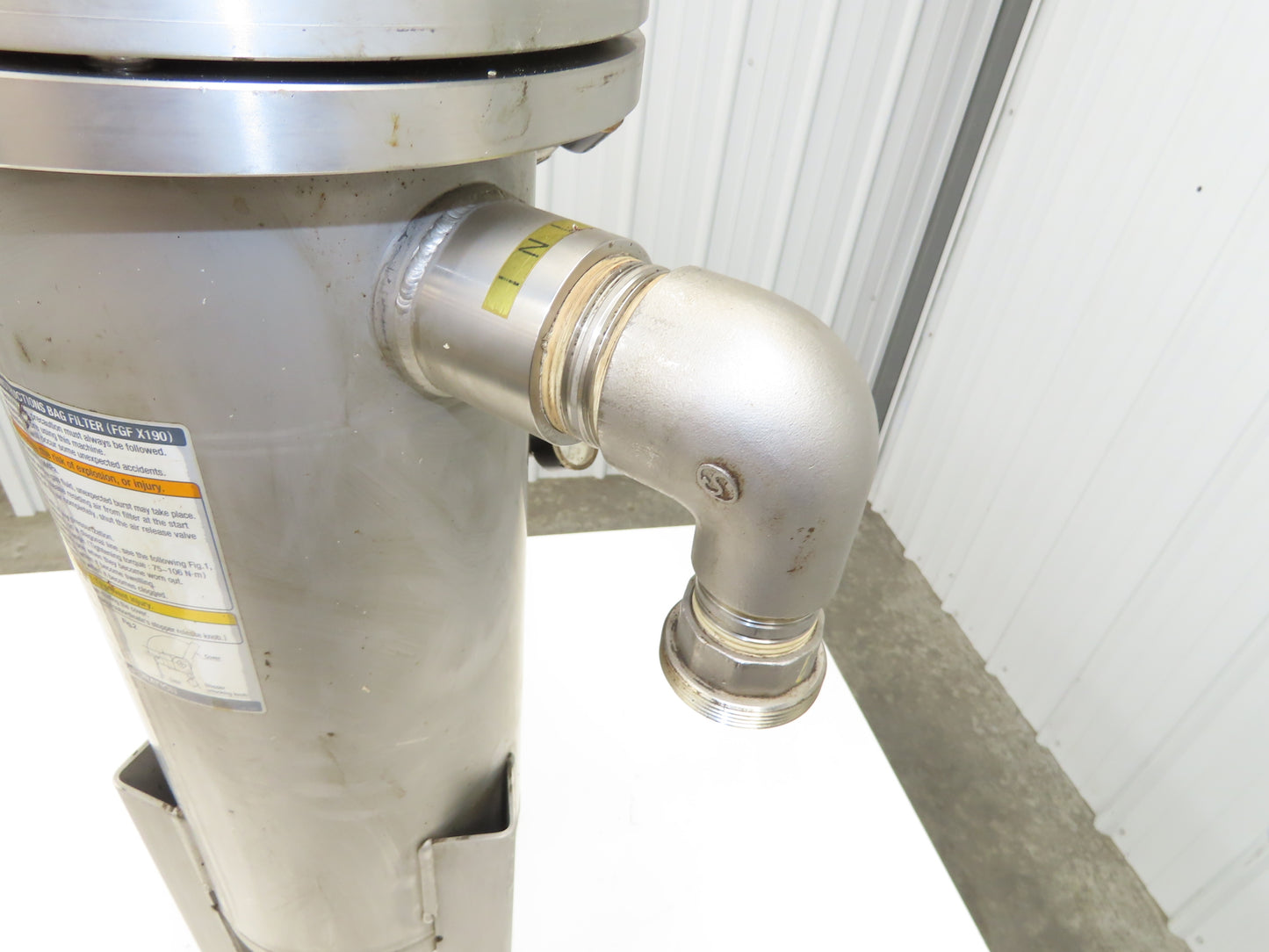 SMC FGFS1A-20-E010X190 Hydraulic Bag Filter Stainless Basket Strainer 190x440L