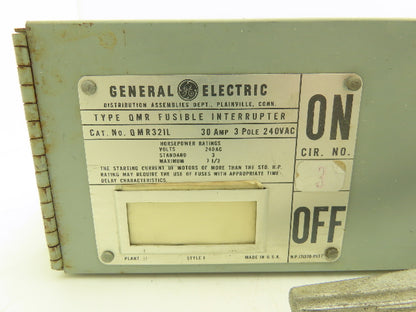 General Electric QMR321|QMR321-L Fusible Interrupter 30A 3Pole