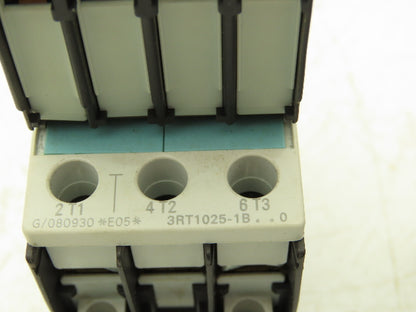 Siemens 3RT1025-1B Motor Starter Contactor 24V Coil 15Hp 600V Lot of 2