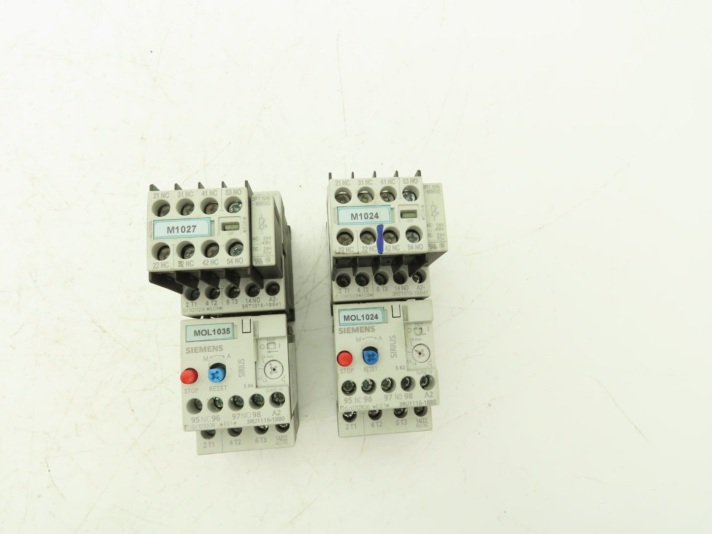 Siemens 3RU1116-1BB0 Motor Starter Contactor Relay 24V Coil 5Hp 600V Lot of 2