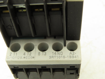 Siemens 3RT1015-1BB41 Motor Starter Contactor 24V Coil 5Hp 600V Lot of 3